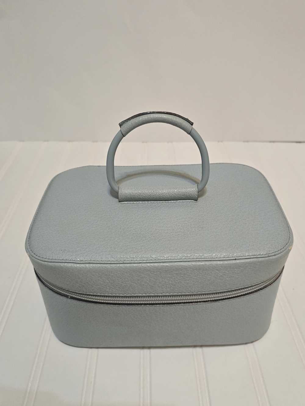 Vintage Light Blue Leather Gucci Vanity Women's Cosmetic Case 03917050710